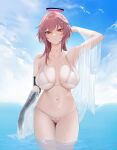  angel azur_lane bikini duca_degli_abruzzi_(azur_lane) nipples ohisashiburi pussy see_through swimsuits wet 