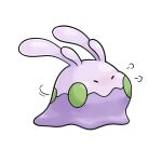  =3 closed_eyes closed_mouth creature gen_6_pokemon goomy numera_goomy pokemon pokemon_(creature) pout simple_background solo white_background 