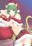  animal_ears archer_of_red breasts christmas fate/apocrypha fate/grand_order fate/stay_night nekomimi nipples no_bra nopan tagme tail thighhighs 