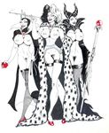  101_dalmatians crossover cruella_de_vil disney grimhilde maleficent sleeping_beauty snow_white 