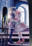  akemi_homura big_bad_wolf cosplay dress heels kaname_madoka little_red_riding_hood_(character) mahou_shoujo_madoka_magica pantyhose tagme yuri 