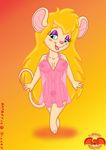  blonde_hair chip_&#039;n_dale_rescue_rangers chip_'n_dale_rescue_rangers disney female gadget_hackwrench hair mammal mouse nightgown plumpdragon pubes rodent solo translucent transparent_clothing 