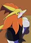  absurd_res big_breasts blush breasts canid canine delphox female fox fur hi_res huge_breasts lion_granny looking_at_viewer mammal mature_female nintendo nude pok&eacute;mon pok&eacute;mon_(species) solo video_games 獅子奶奶 