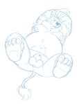  2017 anthro balls belly bravo felid genitals hi_res hybrid male mammal moobs nipples overweight overweight_male pantherine penis simple_background sketch solo tiger ursid white_background 