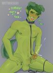  &lt;3 animal_humanoid areola artist_name balls beast_boy blush bodily_fluids canid canid_humanoid canine canine_humanoid collar cum cumshot dc_comics dog_humanoid ejaculation english_text erection eyes_closed genital_fluids genitals glans green_balls green_body green_hair green_nipples green_skin green_tail grey_background hair hi_res humanoid humanoid_genitalia humanoid_penis humanoid_pointy_ears kneeling leash male mammal mammal_humanoid masturbation motion_blur motion_lines nipples nude penile penile_masturbation penis piercing profanity simple_background solo tailwag teen_titans teeth text tongue tongue_out tongue_piercing wetwasabi 