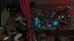  16:9 2021 alcohol anthro beverage bovid bovine canid canine cattle club_(disambiguation) dancing domestic_ferret drinking equid equine erection exhibitionism group horse inside lizard male mammal mustela mustelid musteline nintendo nintendo_switch public reptile scalie syynx true_musteline video_games widescreen 