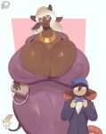 animal_humanoid big_breasts bovid bovid_humanoid bovine bovine_humanoid breasts cattle_humanoid cleavage clothed clothing dark_body dark_skin female hi_res huge_breasts humanoid hyper hyper_breasts larger_female male mammal mammal_humanoid mouse_humanoid murid murid_humanoid murine murine_humanoid nipple_outline peculiart rodent rodent_humanoid size_difference smaller_male thick_thighs wide_hips 