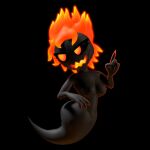  1:1 3d_(artwork) barely_visible_genitalia barely_visible_pussy black_background black_body breasts butt dark_esau digital_media_(artwork) female fire flaming_hair genitals ghost ghost_tail glowing glowing_eyes glowing_genitalia glowing_hair glowing_mouth glowing_pussy hair hi_res humanoid looking_back nipples pseudo_hair pussy simple_background solo source_filmmaker spirit the_binding_of_isaac_(series) video_games voui 