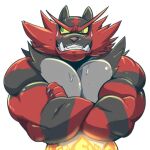  1:1 alpha_channel anthro cursedmarked incineroar male muscular nintendo overweight pok&eacute;mon pok&eacute;mon_(species) solo tagme video_games 