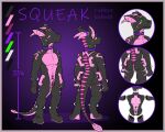  5:4 animate_inanimate anthro collar digitigrade ear_piercing ear_ring faceless featureless_face featureless_feet featureless_hands handles kobold living_rubber male null_bulge piercing solo standing text therubberdragon thick_tail 