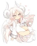  2017 female horn horned_humanoid humanoid invalid_tag looking_at_viewer mofuaki not_furry simple_background solo white_background winged_humanoid wings young 