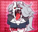  anthro canid canine canis cylynix female helluva_boss hi_res loona_(vivzmind) mammal mouth_shot open_mouth solo vore wolf 