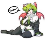 alpha_channel anthro bat_wings blush bulge clothed clothing crossdressing eric_the_moogle final_fantasy genitals green_eyes green_hair hair hi_res kupo leggings legwear looking_at_viewer male mammal membrane_(anatomy) membranous_wings moogle panties penis penis_base sitting small_wings smile solo square_enix thigh_highs tizzle_bizzle underwear video_games wide_hips wings 