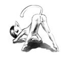  4:3 absurd_res anthro anus ass_up butt djgb2733 domestic_cat felid feline felis female genitals hi_res mammal monochrome presenting presenting_hindquarters presenting_pussy pussy solo young 