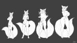  arctic_fox bodily_fluids bottomwear breast_expansion breasts canid canine clothing expansion female fox growth lactating leksi_(artist) loincloth mammal monochrome torn_clothing transformation 