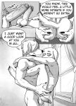  2021 absurd_res anthro anthro_on_anthro balls beastars bird_dog butt butt_grab canid canine canis carrying claws collot_(beastars) comic dialogue domestic_dog duo english_text erection ffog foreskin frottage genitals greyscale hand_on_butt herding_dog hi_res humanoid_genitalia humanoid_penis hunting_dog inside jack_(beastars) labrador looking_at_another male male/male mammal monochrome multiple_scenes nude old_english_sheepdog pastoral_dog penis perineum pubes retracted_foreskin retriever sex sheepdog smile standing text uncut window 