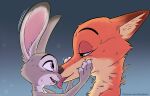  2021 absurd_res amadose anthro anthro_on_anthro bodily_fluids canid canine disney drooling duo ears_up face_lick female fox fur green_eyes grey_body grey_fur hi_res interspecies judy_hopps lagomorph leporid licking male male/female mammal nick_wilde nude orange_body orange_fur predator/prey purple_eyes rabbit saliva snout sweat text tongue tongue_out url zootopia 