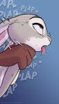  2021 ahegao amadose ambiguous_gender anthro bodily_fluids disembodied_hand disney drooling duo eye_roll female female/ambiguous female_focus fucked_silly fur grey_body grey_fur hi_res judy_hopps lagomorph leporid looking_pleasured mammal nipples nude rabbit saliva sex side_view solo_focus sound_effects text tongue tongue_out url zootopia 
