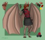  abstract_background absurd_res anthro armor chiropteran clothed clothing female fully_clothed hi_res jennifer_103-x01-20 mammal model_sheet solo tiny_sheep_studio_(sami) 