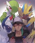  &lt;3 2021 absol anthro big_breasts blush bodily_fluids breasts clothing female gardevoir group hat headgear headwear hi_res humanoid ksyaro legendary_pok&eacute;mon male nintendo nintendo_switch pok&eacute;mon pok&eacute;mon_(species) sweat video_games zeraora 