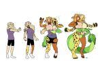  2017 2_pussies 3_heads 4_arms 6_breasts absurd_res anthro arm_growth blackshirtboy blonde_hair bottomwear bovid bovine breast_growth breasts brown_body brown_fur cattle clothing felid female footwear forked_tongue fur genitals green_body green_hair growth hair head_growth hi_res hooves horn horn_growth human human_to_anthro hybrid leopard limb_growth living_tail mammal multi_arm multi_breast multi_breast_growth multi_genitalia multi_head multi_limb multi_pussy nipples nude pantherine pawpads pussy reptile scalie sequence shirt shorts simple_background snake snake_tail socks solo species_transformation spotted-body standing surprise tail_growth teats tongue topwear torn_clothing transformation udder_growth udders what white_background 
