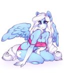  2021 5_fingers anthro clothed clothing cutie_mark equid equine fan_character female fingers hasbro hi_res icy_heart mammal my_little_pony pegasus simple_background solo tolsticot white_background wings 
