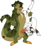  alligator alligatorid alpha_channel anthro crocodilian duo female hi_res lutrine male male/female mammal mouse murid murine mustelid reptile rodent scalie shortbred size_difference 