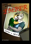  anthro bed biped black_nose canid canine canis cellphone clothed clothing comic conner_(tritoneternal) cover cover_art cover_page fennec fox fur furniture hi_res kevin_(tritoneternal) looking_at_viewer male male/male mammal muscular muscular_male phone photo tritoneternal_(artist) wolf 