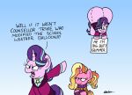  balloon big_butt bobthedalek butt clothing equid equine female friendship_is_magic gesture hasbro hi_res horn humor inflatable luster_dawn_(mlp) mammal my_little_pony pointing pointing_at_self reference_image starlight_glimmer_(mlp) the_simpsons unicorn 