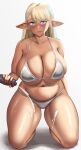  big_breasts blush bra breasts cleavage clothed clothing curvy_figure elf female hi_res huge_breasts humanoid humanoid_pointy_ears not_furry overweight overweight_female panties roresu solo thick_thighs underwear voluptuous wide_hips 