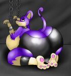  anthro belly big_belly big_butt bulge butt chain chained clothing dahliathefox dungeon hi_res huge_butt hyper hyper_belly hyper_butt looking_pleasured male mammal mouse murid murine nintendo paws pok&eacute;mon pok&eacute;mon_(species) rat rattata ratty_(dahliathefox) rodent rubber sex_dungeon sex_slave slave solo submissive submissive_male underwear video_games wide_hips 