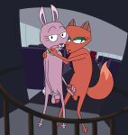  aaron_amethyst absurd_res anthro balls bracelet bunny_(courage_the_cowardly_dog) cartoon_network courage_the_cowardly_dog crossgender domestic_cat duo felid feline felis genitals handjob hi_res jewelry kitty_(courage_the_cowardly_dog) lagomorph leporid looking_at_viewer male male/male mammal necklace nude penile penis rabbit sex tongue tongue_out train trans_(lore) trans_woman_(lore) vehicle 