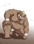  2021 anthro ashigara belly brown_body brown_fur fur humanoid_hands kemono male mammal mlae moobs nipples overweight overweight_male solo takagi_kyou tokyo_afterschool_summoners ursid video_games 