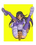  blackfire blush boots breasts censored dc dc_comics dcau purple_eyes pussy sex teen_titans thigh_boots thighhighs wink 