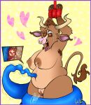  2021 anthro anthro_penetrated areola bdsm belly belly_focus big_breasts bodily_fluids bondage bound bovid bovine breasts brown_body brown_fur brown_hair cattle close-up curvy_figure cute_fangs deep_navel female female_focus female_penetrated fur genital_fluids genitals goatpaws hair half-closed_eyes hi_res huge_breasts interspecies lactating looking_pleasured mammal multicolored_body multicolored_fur narrowed_eyes navel navel_depth navel_fetish navel_penetration navel_poke nipples open_mouth overweight overweight_anthro overweight_female penetration pink_nose pussy pussy_juice signature slightly_chubby solo solo_focus tears tentacle_in_navel tentacle_penetration tentacle_sex tentacles thick_thighs tickling tongue tongue_out 