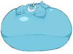  absurd_res ambiguous_gender belly blue_belly blue_body eeveelution feral hi_res inflation morbidly_obese nintendo obese overweight pok&eacute;mon pok&eacute;mon_(species) simple_background solo vaporeon video_games water_inflation zephy_03 