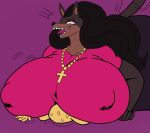  anthro big_breasts big_butt breasts butt canid canine canis clothed clothing digital_media_(artwork) dobermann domestic_dog duo edit female hair huge_breasts laverne_(sssonic2) male male/female mammal mature_anthro mature_female pinscher simple_background sssonic2 thick_thighs wide_hips yellow_eyes 