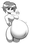  2018 absorption_vore animated areola belly big_belly big_breasts breast_expansion breasts elf expansion eyelashes female female_pred genitals hair humanoid humanoid_pointy_ears leqha navel nipples not_furry nude pussy rumbling_stomach signature simple_background smile vore 