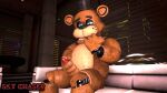  16:9 3d_(artwork) animatronic digital_media_(artwork) five_nights_at_freddy&#039;s freddy_(fnaf) genitals hi_res machine male mammal masturbation penis relaxing robot sitting sky_chaser solo solo_focus source_filmmaker ursid video_games widescreen 