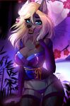  2019 anthro blue_eyes breasts canid canine canis clothed clothing digital_media_(artwork) eyebrows eyelashes female fur hair hi_res mammal open_mouth pacevanrign small_waist smile solo teeth tongue wide_hips wolf 