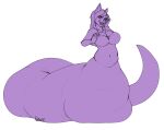  anthro apode belly big_belly big_breasts breasts canid canine chubby_female digital_drawing_(artwork) digital_media_(artwork) draconcopode fat_rolls female hybrid lamia legless mammal narusewolf navel overweight reptile scalie serpentine sketch slightly_chubby snake solo split_form thick_tail weight_gain wide_hips 