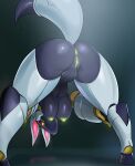  anthro anus bodily_fluids breasts butt dripping female genital_fluids genitals glowing glowing_anus glowing_genitalia glowing_nipples hi_res kit_(pochincoff) machine mdthetest mouthless nipples presenting presenting_hindquarters presenting_pussy protogen pussy pussy_juice pussy_juice_drip solo thick_thighs 