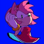  2021 accessory aimf0324 amy_rose anthro bottomwear breasts clothing eulipotyphlan female fingers gloves hair_accessory hairband handwear hedgehog mammal sega simple_background skirt smile solo sonic_the_hedgehog_(series) video_games 