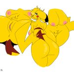  2021 absurd_res anthro anus bedroom_eyes big_breasts big_butt blue_eyes breasts butt female genitals hair hi_res long_hair looking_at_viewer mammal mouse murid murine narrowed_eyes nintendo nipples pikachu pok&eacute;mon pok&eacute;mon_(species) pussy rodent seductive shy solo spread_legs spread_pussy spreading therealnaffy video_games wide_hips yellow_body 