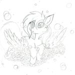  2017 cloud dated derpy_hooves_(mlp) equid equine eyelashes friendship_is_magic hasbro hi_res horse invalid_tag mammal my_little_pony pony quadruped selina selinatc signature simple_background sketch solo traditional_media_(artwork) wings year 
