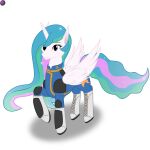  bethesda_softworks boots clothing equid equine fallout fallout_equestria female feral footwear friendship_is_magic hasbro hi_res horn horse mammal my_little_pony pony solo sovietpony terminalhash vault_suit video_games winged_unicorn wings 