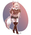  absurd_res anthro breasts canid canine cleavage clothed clothing female fox hair hi_res howsplendid mammal solo 
