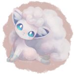  alolan_form alolan_vulpix blue_eyes blush commentary_request dated gen_7_pokemon highres kikuyoshi_(tracco) looking_at_viewer no_humans paws pokemon pokemon_(creature) signature solo sparkle toes 