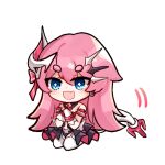  +_+ 1girl :d animated animated_gif asymmetrical_gloves bangs bare_shoulders black_gloves blue_eyes fang full_body gloves hair_between_eyes hair_ornament honkai_(series) honkai_impact_3rd horns long_hair looping_animation mismatched_gloves open_mouth pink_hair rozaliya_olenyeva seiza senin_liku single_horn sitting smile solo tail tail_wagging thick_eyebrows thighhighs transparent_background v-shaped_eyebrows white_gloves white_legwear 