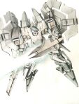  002-b armored_core energy_sword mecha no_humans sword t.matsui traditional_media weapon 